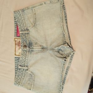SO denim shorts with silver stud embellishments